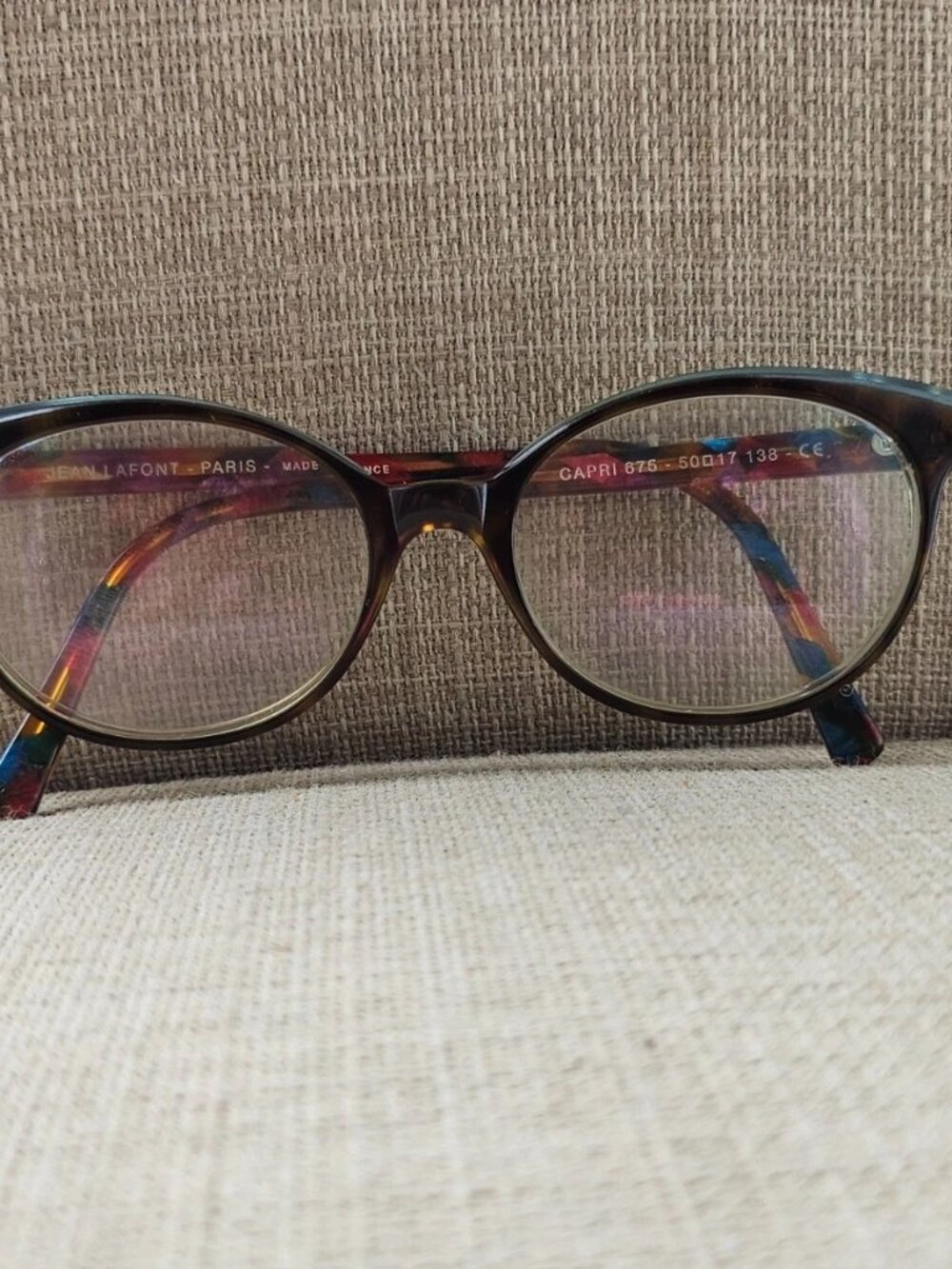 Jean Lafont Paris Women Eyeglasses CAPRI 675 Brown Tortoise Eyewear Made France - Picture 2 of 12